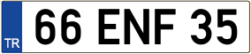 Truck License Plate